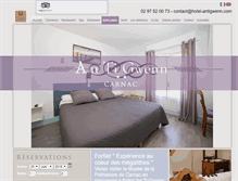 Tablet Screenshot of hotel-antigwenn.com